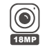 18メガピクセル高解像度カメラ